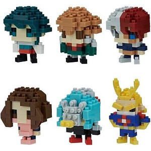 Nanoblock - Nanoblock - My Hero Academia Vol. 1 (Box of 6 Blind Boxes), Nanoblock mininano Series - 1 of 3
