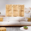 CENGHU 5.6FT Room Divider 6 Panel Wood Room Divider with Shelves, Room Dividers and Folding Privacy Screens for Home& Office, Wood - 3 of 4