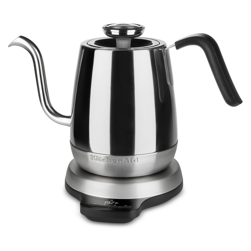 KitchenAid 1L Precision Gooseneck Digital Kettle Stainless Steel KEK1032SS, Silver