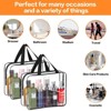 Generic Makeup Cosmetic Organizer Bag, Plastic Tote Bags, Waterproof Transparent Handbag - 3 of 4
