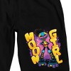 Moon Girl and Devil Dinosaur Moon Girl on Roller Skates Men's Black Sleep Pajama Shorts - 2 of 4