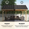 Erommy 13x16 FT Hardtop Gazebo with Waterproof Asphalt Roof and Solid Wood Frame - 4 of 4