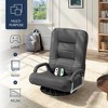 Best Choice Products 360-Degree Swivel Gaming Floor Chair w/ Armrest Handles, Foldable Adjustable Back - 3 of 4
