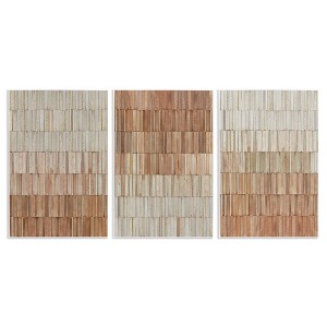 Stupell Industries Tiled Terracotta Walls 3pc Wall Plaque Art Set - 1 of 4