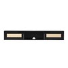 Modern Rattan-Door Floating TV Stand for TVs up to 65 inches - 4 of 4