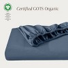 260 Thread Count Organic Cotton Percale Fitted Sheet by Bare Home - 2 of 4