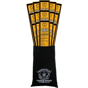Buffalo Bills 15-Piece Venison Stick Black Velour Gift Bag (15 wrapped 1oz Venison sticks) - 1 of 4