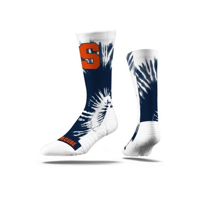 NCAA Syracuse Orange Tie-Dye Adult Crew Socks - M/L