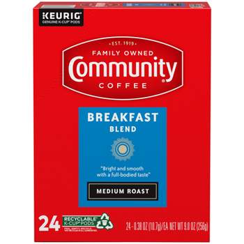 Community Coffee Breakfast Blend Medium Roast Coffee - Single Serve Pods - 24ct