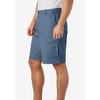KingSize Men's Big & Tall Knockarounds 8" Full-Elastic Cargo Shorts - 4 of 4