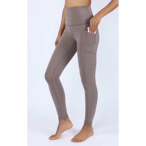 Yogalicious - Women's Polarlux Elastic Free Fleece Inside Super High Waist  Legging With Side Pockets - Pacific - Large : Target