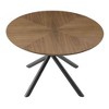NicBex 47.25 Inch Round Coffee Table with Cross Legs,Center Table for Living Room,Dining Room,Bedroom - 4 of 4