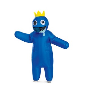 Disguise Kids' Rainbow Friends Blue Inflatable Costume - Size One Size Fits Most - Blue - 1 of 1