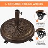 Yaheetech 20″ Round Rolling Heavy-duty Self-Weight Market Umbrella Base Stand - 4 of 4