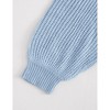 Women's Chunky Cardigan Sweater with Front Button Lantern Sleeves Knit Shrugs - 3 of 4