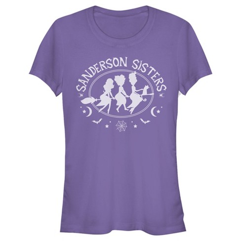 Juniors Womens Disney Hocus Pocus Sanderson Sisters Witch Broom T-Shirt - image 1 of 3