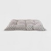 Precious Tails Printed Microsuede Tufted Mat Bed for Dogs - Ivory - S - 2 of 4