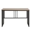 Leick Home 70001-WOGM Collapsible Slatted Mission Desk in White Oak/Gunmetal - 3 of 4
