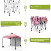 10x10 Pop Up Canopy with Sidewalls, Portable Outdoor Canopy with One Push Setup, Easy Set-Up Waterproof Pop Up Tent for Outdoor Party - 2 of 4