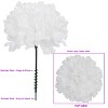 Floral Home 5" Stem Long White Carnation Pick - 100-Piece - 3 of 3