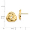 Black Bow Jewelry 13mm Love Knot Post Earrings in 14k Yellow Gold - 4 of 4