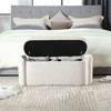 Kumasinova Elegant Corduroy End of Bed Ottoman Bench with Storage For Bedroom&Living Room,Entryway Footstool,Soft-Close Hinges,300lbs Max - 2 of 4
