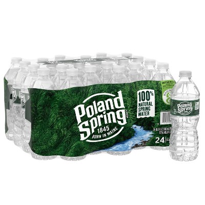 Poland Spring Brand 100% Natural Spring Water - 24pk/16.9 fl oz Bottles