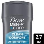 Dove Men+Care 72-Hour Antiperspirant & Deodorant Stick - Clean Comfort - 2.7oz