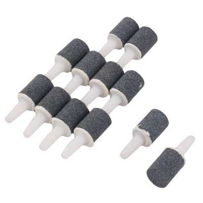 Unique Bargains Aquarium Tank Pump Decor Air Bubble Stone Aerator Distributor Gray White 12 Pcs