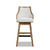 Bahama 30" Cane Rattan High-Back Swivel Counter Stool with Recessed Arms - 2 of 4