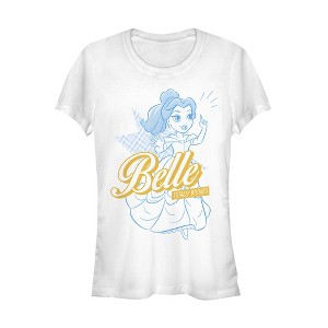 Juniors Womens Beauty and the Beast Booked Pop Art T-Shirt - 1 of 3