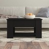 vidaXL Coffee Table Black Engineered wood Medium Adjustable Armrests - 3 of 4