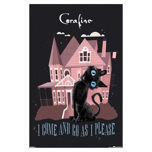 Trends International Coraline - The Cat Framed Wall Poster Prints - 1 of 4