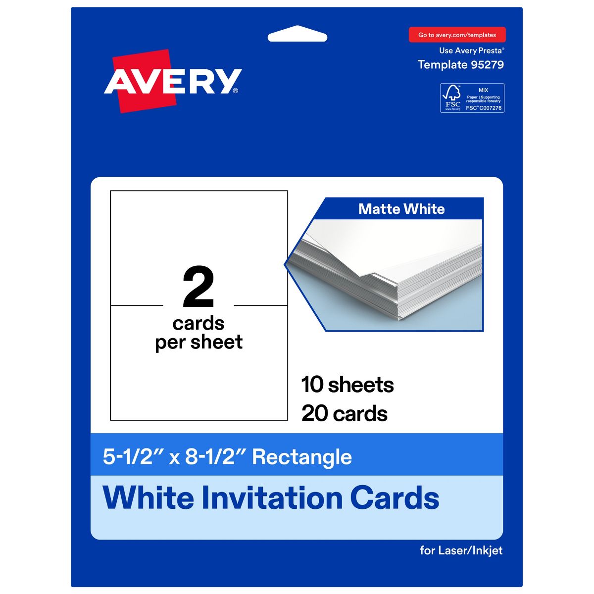 Avery Printable Matte White Cards, 5.5" x 8.5" Rectangle - thumbnail 9