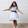 Hope & Henry Heirloom Girls' Organic Sleeveless Special Occasion Seersucker Party Dress with Cross Back, Kids - 3 of 4