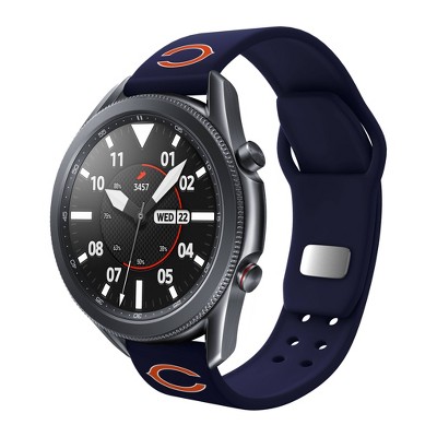 Nfl Chicago Bears Apple Watch Compatible Silicone Band - Blue : Target