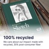 Strathmore 400 Series Sketch Pad, Recycled, Side Wire Binding, 100 Sheet, 3.5x5 inch, Pack of 3 - 4 of 4