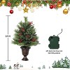 GAOMON Artificial Mini Christmas Tree, Tabletop Christmas Tree with 70 LED Warm Lights, Mini Xmas Tree - 4 of 4