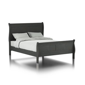 Sliver Sleigh Panel Bed - HOMES: Inside + Out - 1 of 4