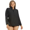 Sporti Women's Plus Size L/S Zip Front UPF 50+ Rash Guard - 2 of 4