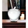 HomeRoots 4" Clear Crystal Apple Paperweight Tabletop Sculpture - 2 of 4