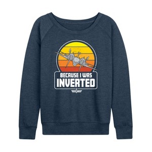 Women's - Top Gun - Because I Was Inverted Lightweight French Terry Slouchy - 1 of 4