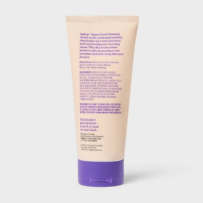 Moisturizing Shave Cream - Vanilla Scent - 7oz - up&up™: For Normal Skin, Whole Body Application