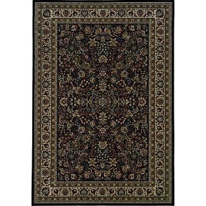 Oriental Weavers Ariana 2'7" x 9'4" Machine Woven Runner Rug in Black - 1 of 3