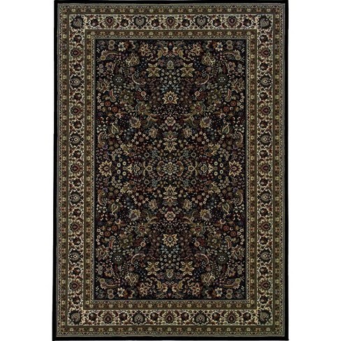 Oriental Weavers Ow Sphinx Ariana Black   Ivory Rug Traditional Persian 