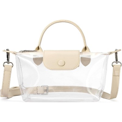 Clear Bag for Stadium Approved Small Crossbody Purse Handbags for Concerts Sports Events