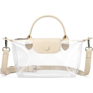 Clear Bag for Stadium Approved Small Crossbody Purse Handbags for Concerts Sports Events - 1 of 4