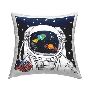 Stupell Industries US Astronaut Outer Space Galaxy Reflection - 1 of 3