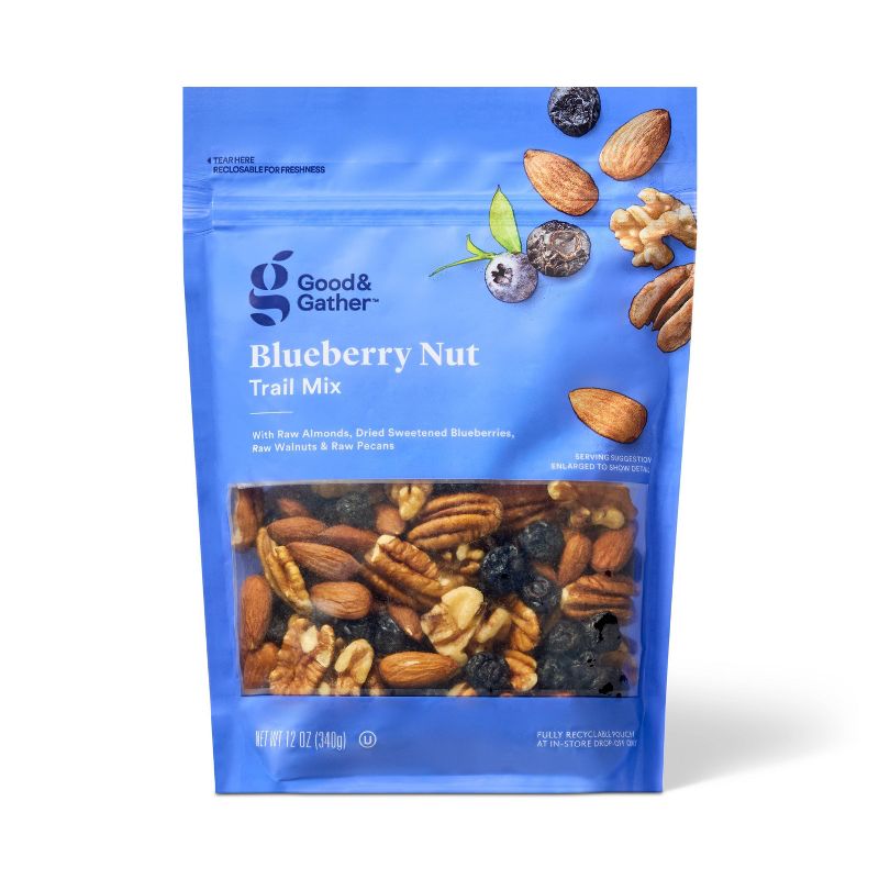 Blueberry Nut Trail Mix - 12oz - Good &#38; Gather&#8482;, 1 of 5