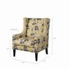 CAVINAS Polyester Accent Chair with High Backrest and Birch Legs,Modern Upholstered Living Room Chairs,Reading Chairs for Living Room - 3 of 4